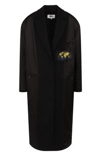 Комбинированное пальто Mm6