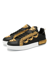 Комбинированные кеды Portofino Dolce & Gabbana