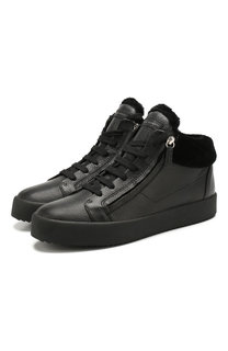 Кожаные кеды Justy Winter Giuseppe Zanotti Design