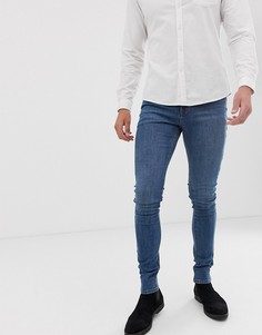 Синие джинсы скинни ASOS DESIGN-Синий