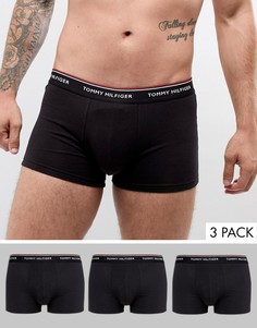 Набор из 3 черных боксеров-брифов Tommy Hilfiger premium essential-Черный