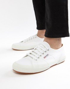 Белые парусиновые классические кеды Superga 2750-Белый