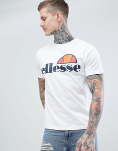 Белая футболка с большим логотипом ellesse Prado-Белый