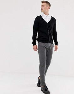 Черный вязаный кардиган ASOS DESIGN