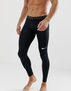 Черные леггинсы Nike Training Pro 838067-010-Черный