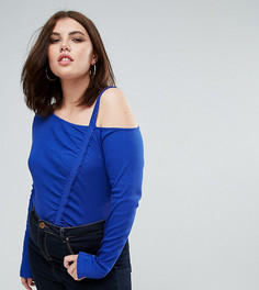 Боди ASOS CURVE-Синий