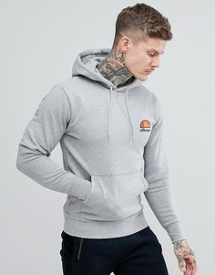 Худи серого цвета с маленьким логотипом ellesse-Серый
