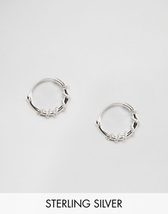 Серебряные серьги‑кольца 10 мм Kingsley Ryan-Серебряный