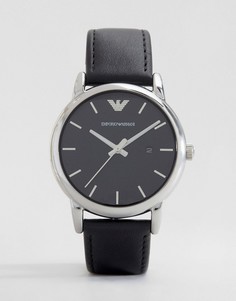 Часы с кожаным ремешком Emporio Armani AR1692-Черный