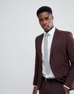 Приталенный пиджак Selected Homme-Красный