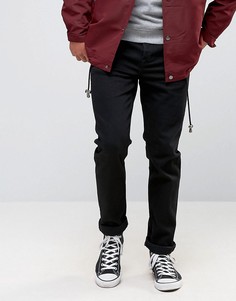 Черные эластичные джинсы узкого кроя плотностью 12,5 унции ASOS DESIGN-Черный