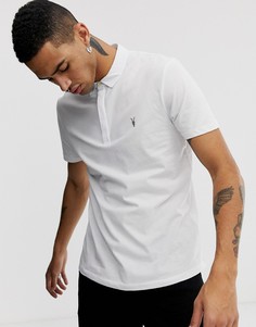 Белая футболка-поло с логотипом AllSaints-Белый