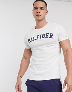 Белая футболка для дома с круглым вырезом и логотипом Tommy Hilfiger-Белый