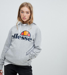 Худи бойфренда с логотипом на груди Ellesse-Серый