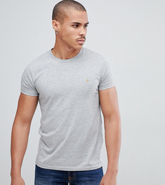 Серая приталенная футболка с логотипом Farah Farris эксклюзивно на ASOS-Серый