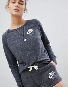 Серый свитшот Nike-Мульти