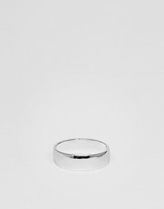 Серебристое кольцо ASOS DESIGN-Серебряный