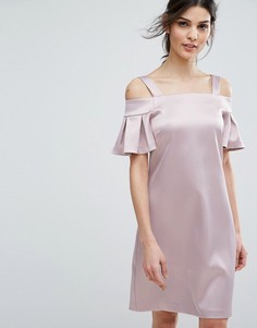 Платье мини с открытыми плечами Closet London-Розовый