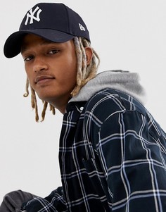 Темно-синяя кепка New Era 9forty NY-Темно-синий