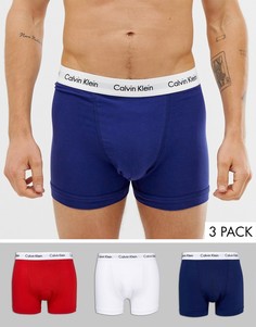 Набор из 3 боксеров-брифов из эластичного хлопка Calvin Klein-Мульти