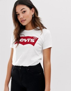 Футболка с логотипом в виде летучей мыши Levis Perfect-Белый Levis®