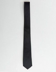 Черный узкий галстук ASOS DESIGN wedding