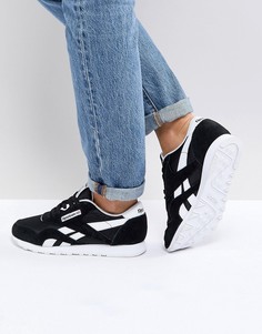 Классические черно-белые нейлоновые кроссовки Reebok-Мульти