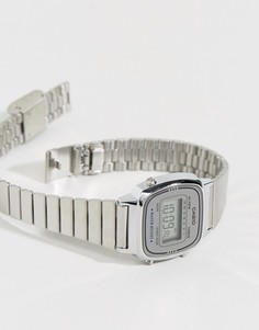 Серебристые цифровые часы Casio LA670WEA-7EF-Серебряный
