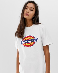 Футболка бойфренда с логотипом Dickies-Белый