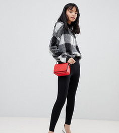 Черные леггинсы с завышенной талией River Island Petite-Черный