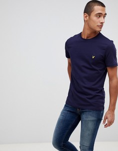 Темно-синяя футболка с логотипом Lyle & Scott-Темно-синий