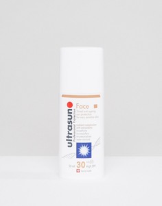 Солнцезащитное средство для лица SPF 30 с антивозрастным эффектом и пигментом для очень чувствительной кожи Ultrasun – 50 мл-Коричневый