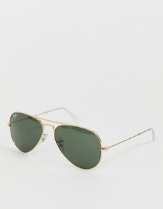 Солнцезащитные очки-авиаторы Ray-Ban 0rb3025-Золотой