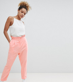 Брюки в стиле casual ASOS DESIGN Petite-Розовый
