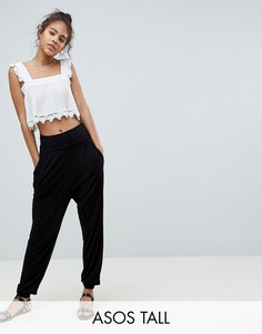 Трикотажные гаремные брюки ASOS DESIGN Tall ultimate-Черный