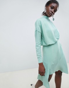 Платье мини ASOS WHITE-Зеленый