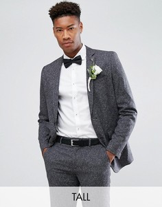 Приталенный пиджак в крапинку Farah TALL Wedding-Серый