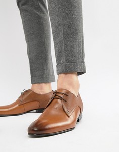 Коричневые кожаные туфли дерби Ted Baker Peair-Светло-коричневый