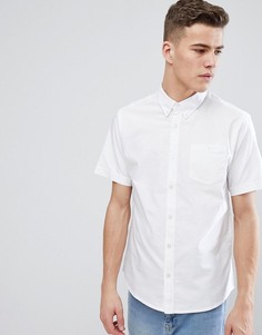 Базовая оксфордская рубашка с короткими рукавами D-Struct-Белый