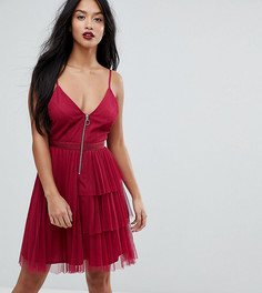 Ярусное платье мини ASOS PETITE-Мульти