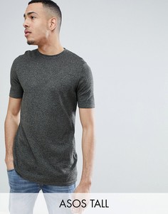 Трикотажная футболка цвета хаки ASOS DESIGN Tall-Зеленый