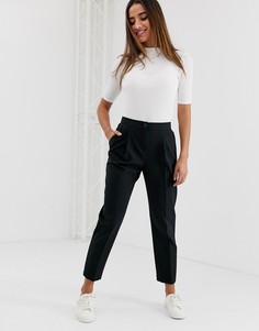 Зауженные брюки ASOS DESIGN-Черный
