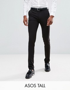 Черные супероблегающие строгие брюки ASOS DESIGN Tall-Черный