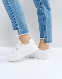 Легкие кроссовки на толстой подошве со шнуровкой ASOS DESIGN Day light-Белый