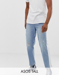 Свободные рваные джинсы ASOS TALL-Синий