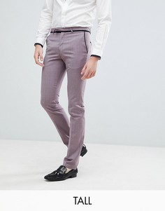 Супероблегающие брюки под смокинг Noose & Monkey TALL-Фиолетовый
