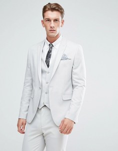 Серый пиджак скинни ASOS