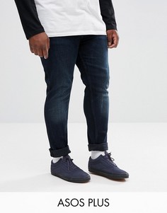 Супероблегающие джинсы ASOS PLUS-Синий