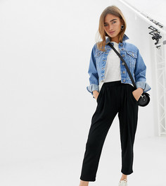 Трикотажные брюки галифе ASOS DESIGN Petite Ultimate-Черный