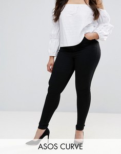 Черные джинсы-премиум ASOS DESIGN Curve \Sculpt me\"-Черный